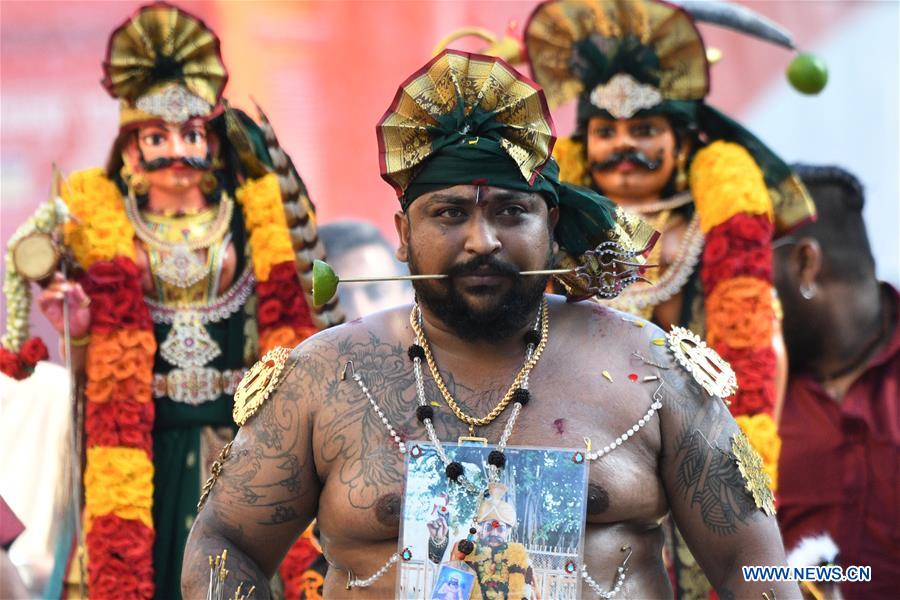 SINGAPORE-HINDU DEVOTEE-THAIPUSAM