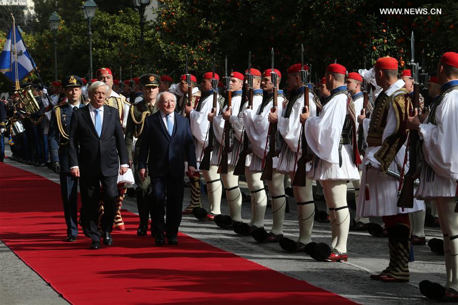 GREECE-ATHENS-IRELAND-PRESIDENT-VISIT