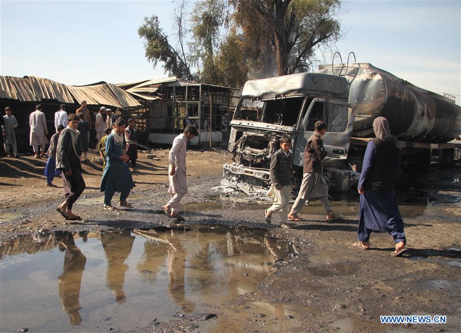 AFGHANISTAN-NANGARHAR-OIL TANKER-FIRE