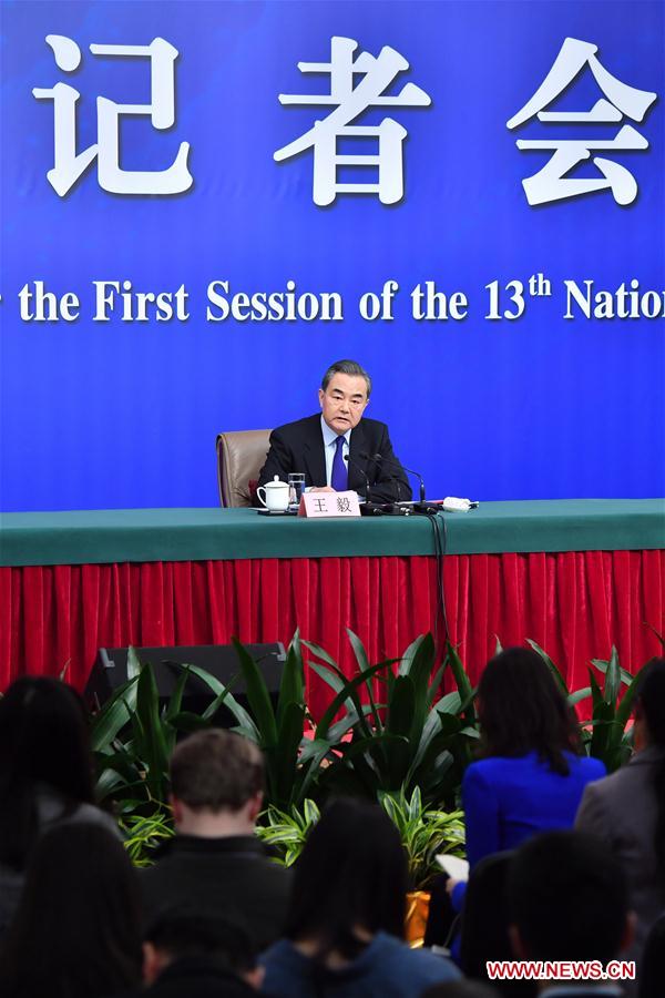 (TWO SESSIONS)CHINA-BEIJING-NPC-PRESS CONFERENCE-WANG YI (CN)