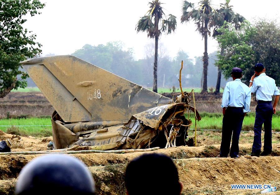 MYANMAR-TAUNGOO-MILITARY TRAINING JET-CRASH