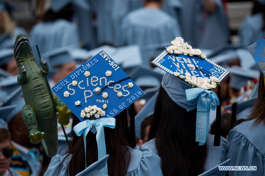 U.S.-NEW YORK-COLUMBIA UNIVERSITY-COMMENCEMENT CEREMONY