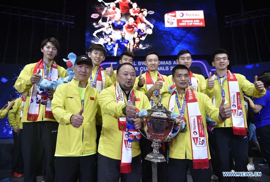 (SP)THAILAND-BANGKOK-BADMINTON-THOMAS CUP-FINAL