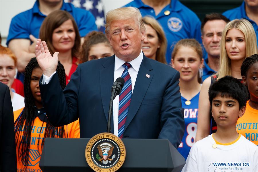 U.S.-WASHINGTON D.C.-TRUMP-WHITE HOUSE-SPORTS AND FITNESS DAY