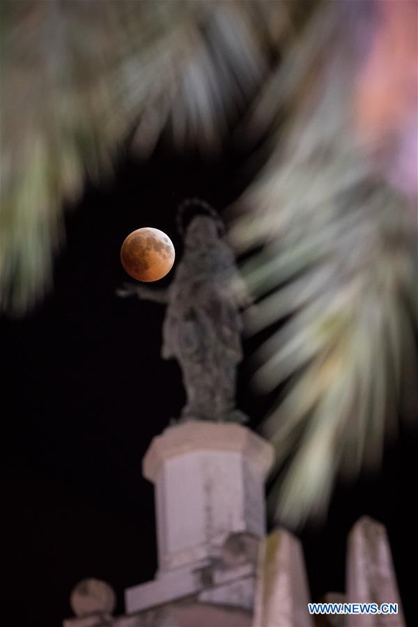 MIDEAST-JERUSALEM-LUNAR ECLIPSE