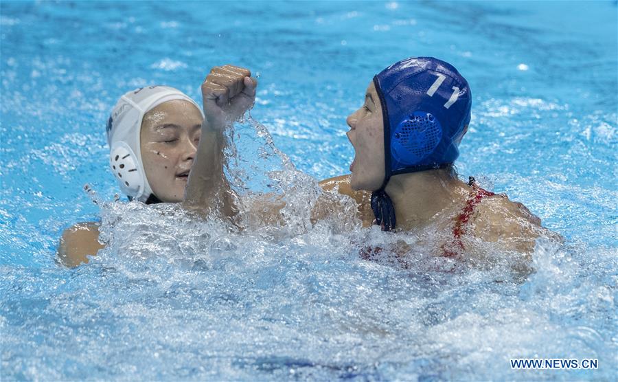 (SP)INDONESIA-JAKARTA-ASIAN GAMES-WATER POLO-CHINA VS JAPAN