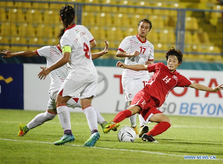 (SP)INDONESIA-PALEMBANG-ASIAN GAMES-WOMEN'S FOOTBALL-DPRK VS TAJIKISTAN