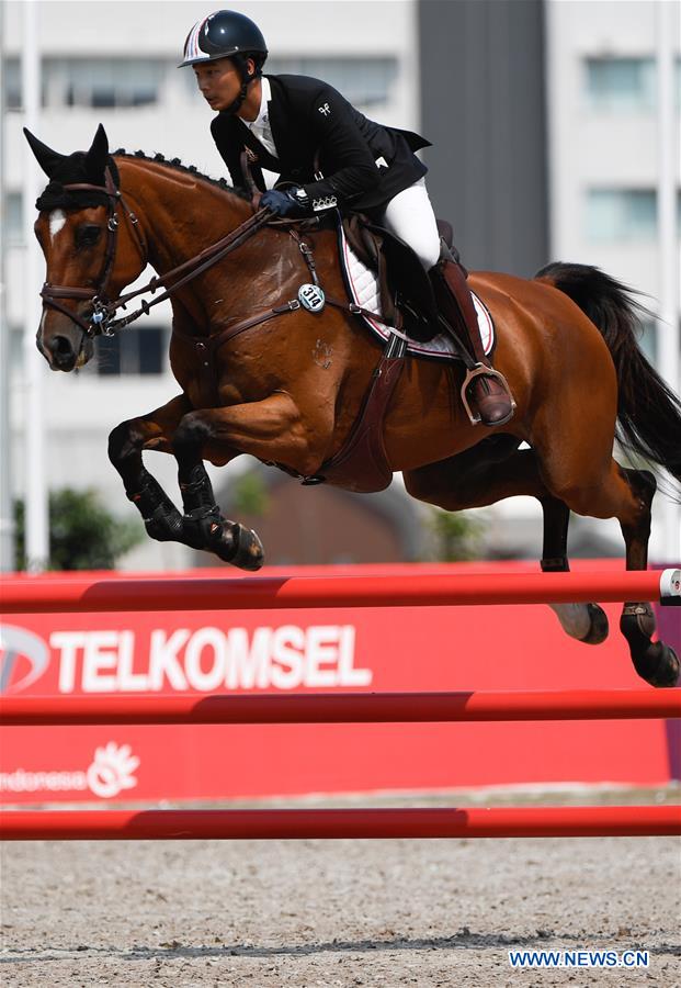 (SP)INDONESIA-JAKARTA-ASIAN GAMES 2018-EQUESTRIAN-EVENTING TEAM