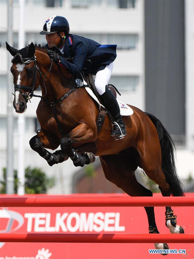 (SP)INDONESIA-JAKARTA-ASIAN GAMES 2018-EQUESTRIAN-EVENTING TEAM