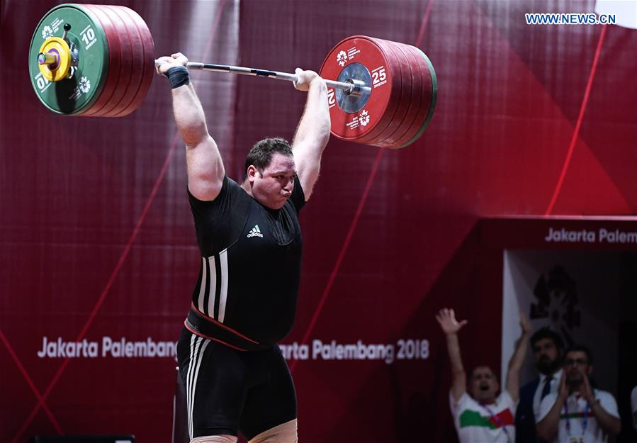 (SP)INDONESIA-JAKARTA-ASIAN GAMES-WEIGHTLIFTING-MEN'S +105KG