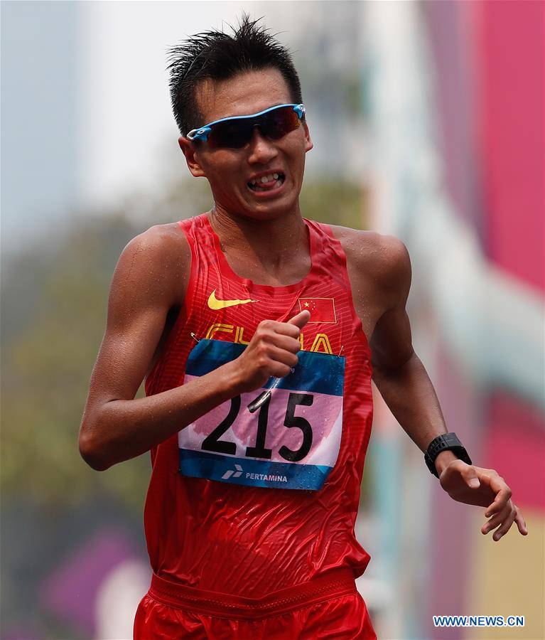 (SP)INDONESIA-JAKARTA-ASIAN GAMES-ATHLETICS-MEN'S 50KM WALK