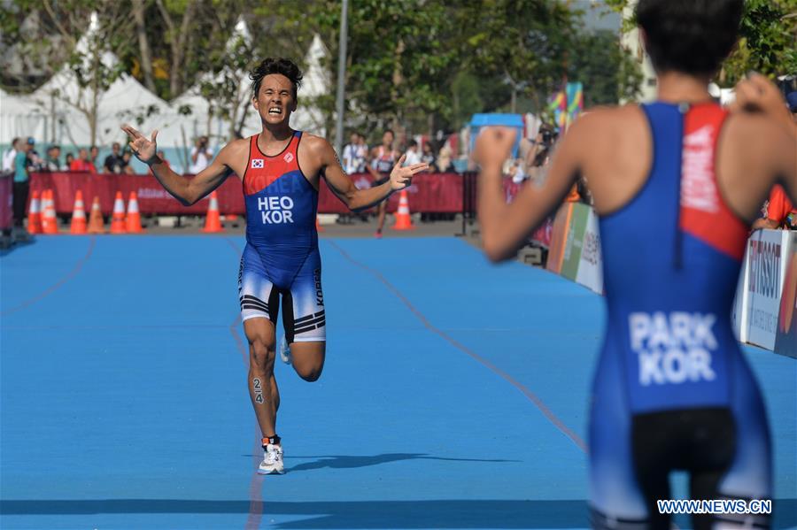 (SP)INDONESIA-PALEMBANG-ASIAN GAMES-MIXED RELAY TRIATHLON