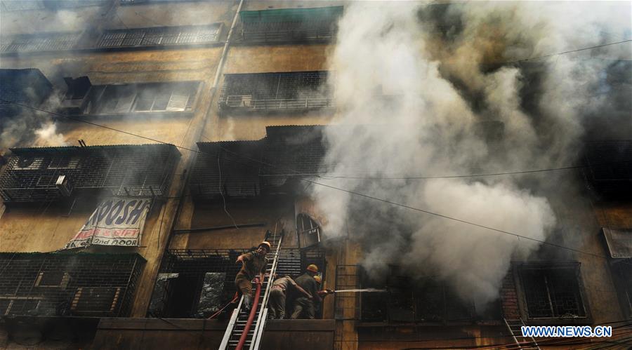 INDIA-KOLKATA-FIRE AT MARKET