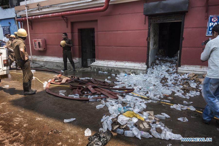 INDIA-KOLKATA-FIRE AT HOSPITAL