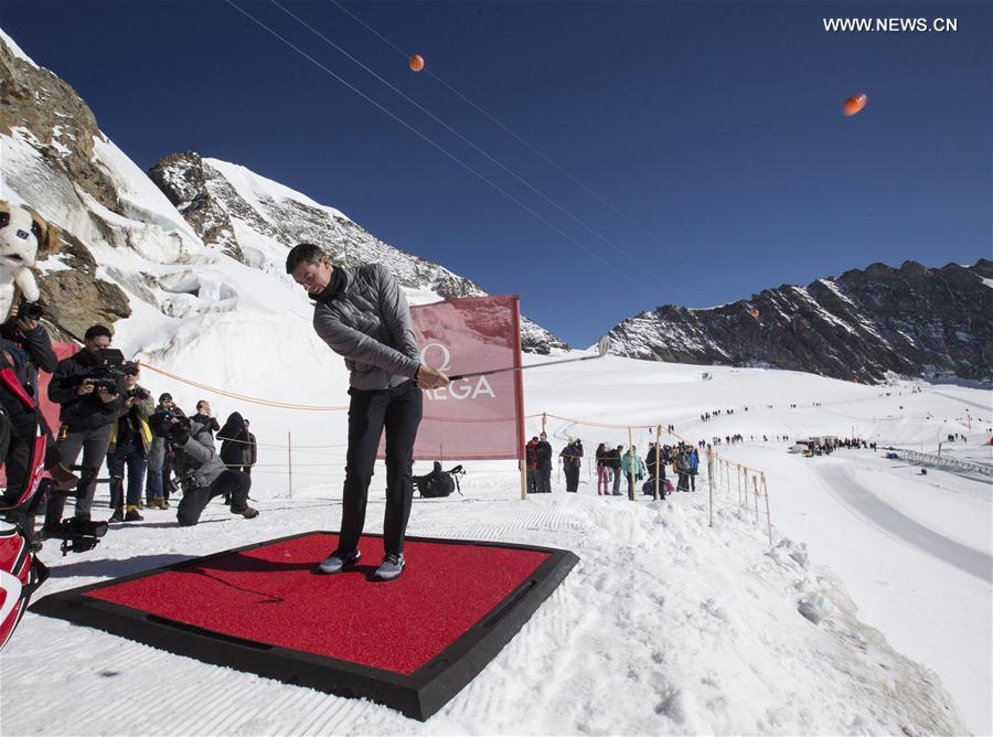 (SP)SWITZERLAND-JUNGFRAUJOCH-RORY MCLLROY-GOLF