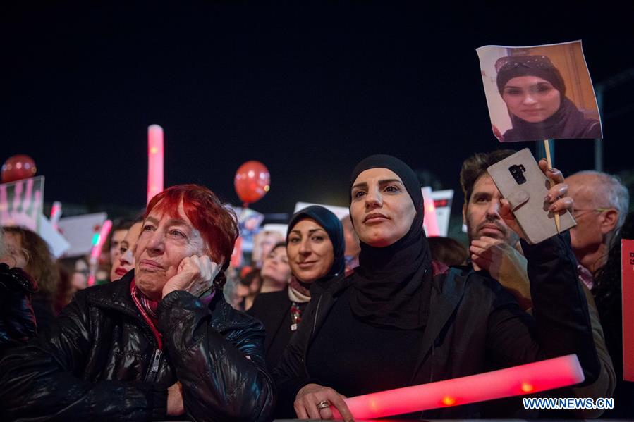 ISRAEL-TEL AVIV-PROTEST-VIOLENCE-WOMEN