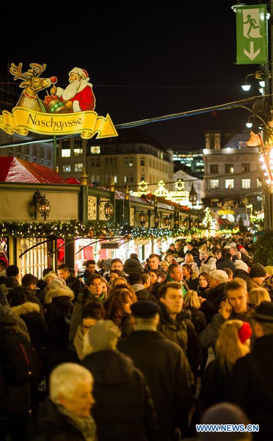 GERMANY-HAMBURG-CHRISTMAS MARKET