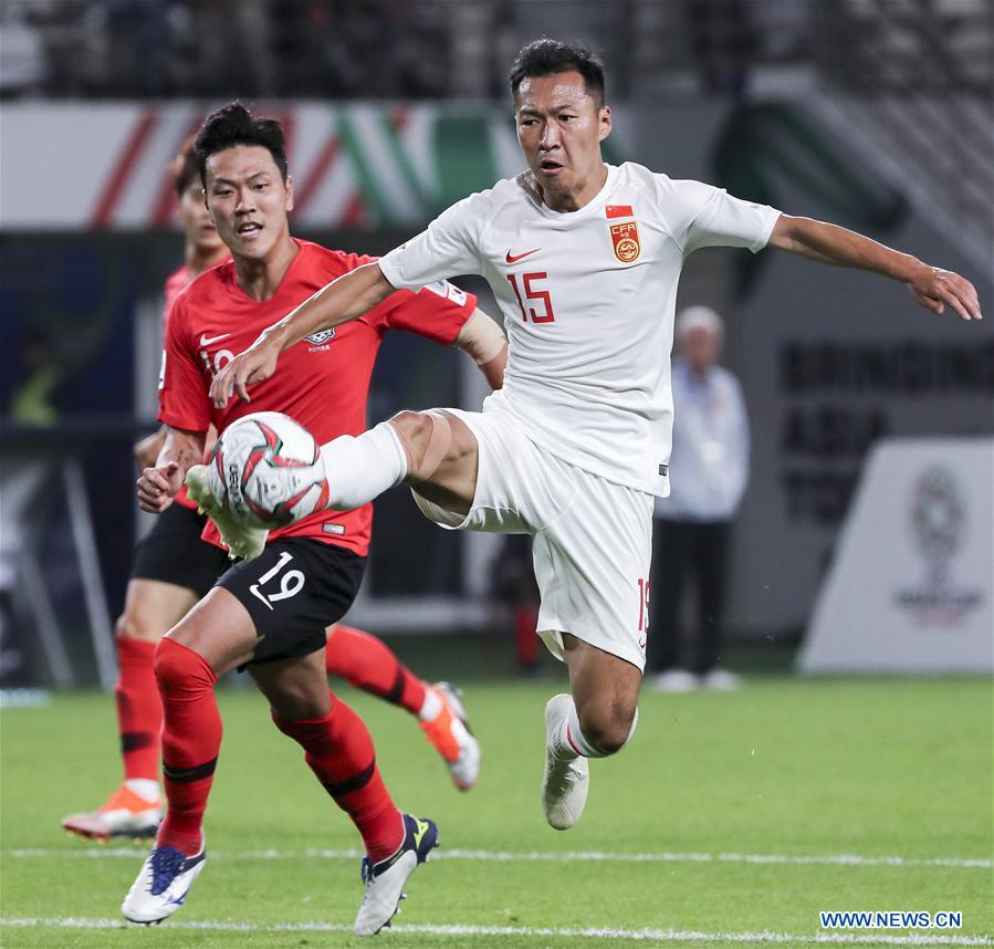 (SP)UAE-ABU DHABI-FOOTBALL-ASIAN CUP-CHN VS KOR