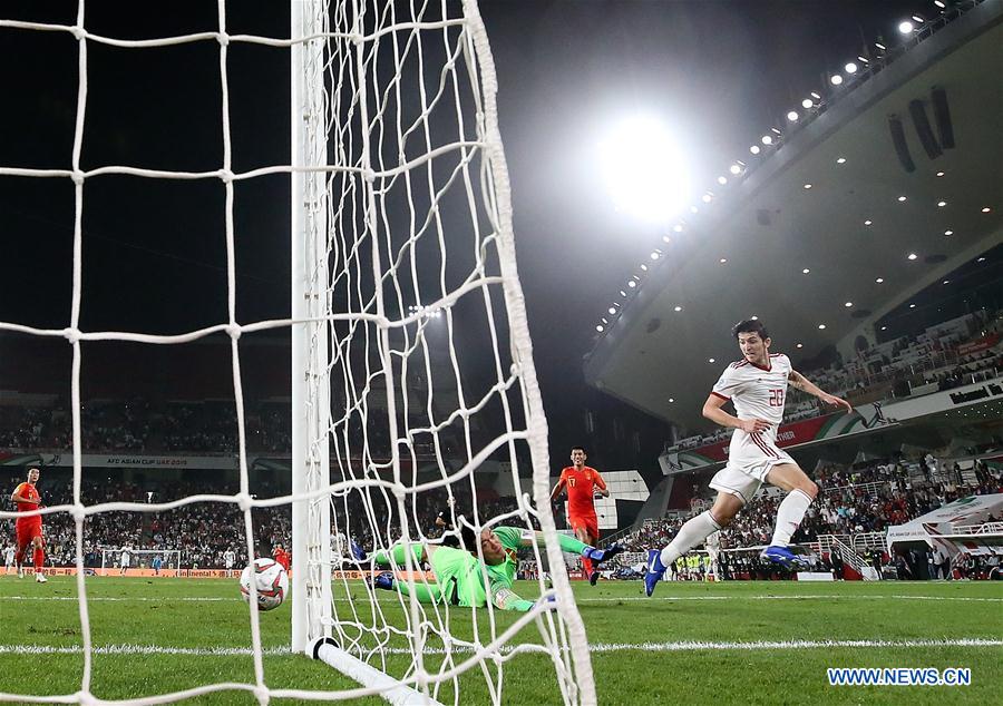 (SP)UAE-ABU DHABI-FOOTBALL-ASIAN CUP-CHINA-IRAN