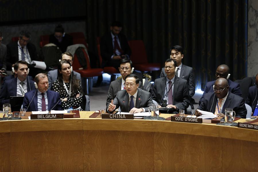 UN-SECURITY COUNCIL-VENEZUELA-EMERGENCY MEETING-CHINA-ENVOY