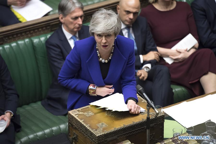 BRITAIN-LONDON-THERESA MAY-BREXIT DEAL-PM QUESTION TIME