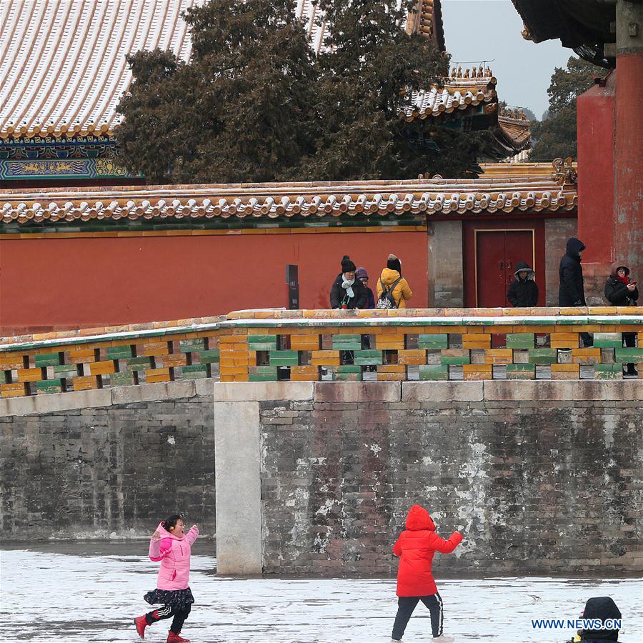 (InPalaceMuseum)CHINA-BEIJING-PALACE MUSEUM-SNOW (CN)