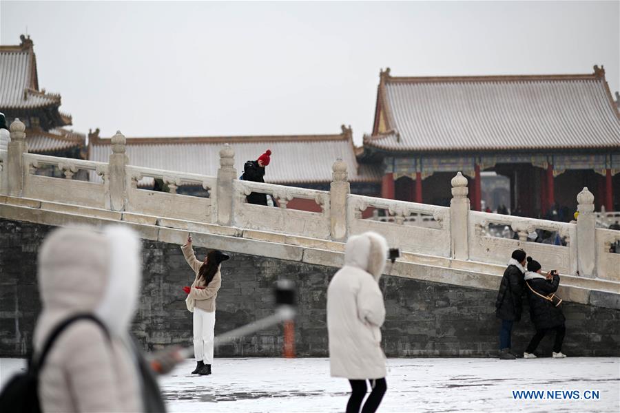 (InPalaceMuseum)CHINA-BEIJING-PALACE MUSEUM-SNOW (CN)