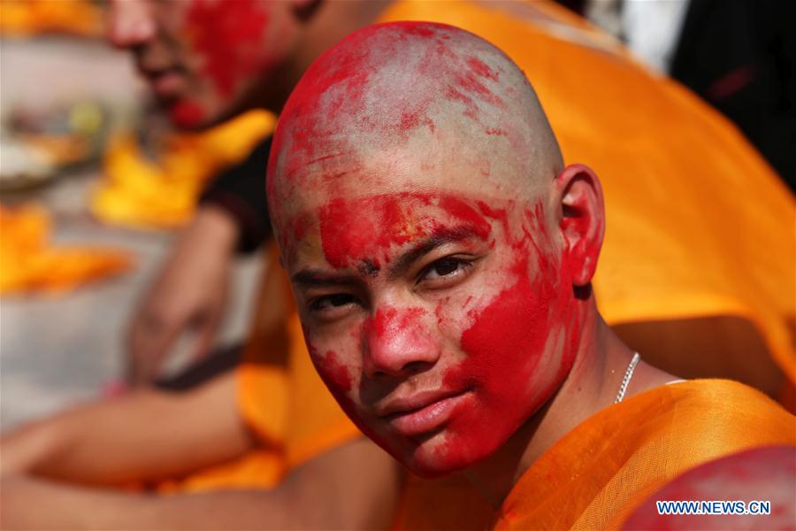 NEPAL-KATHMANDU-CULTURE-BRATABANDHA CEREMONY