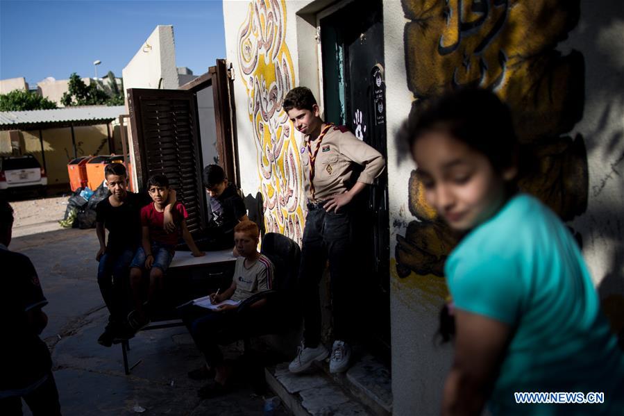 LIBYA-TRIPOLI-CONFLICT-DISPLACED CHILDREN