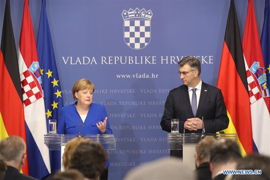 CROATIA-ZAGREB-ANGELA MERKEL-VISIT