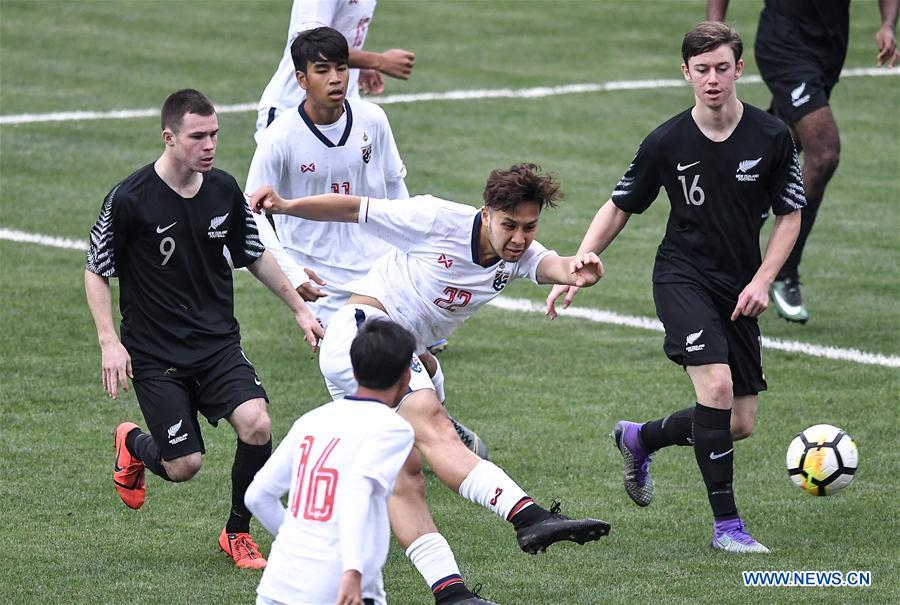 (SP)CHINA-CHENGDU-FOOTBALL-PANDA CUP INTERNATIONAL YOUTH TOURNAMENT-NZL U18 VS THA U18 (CN)