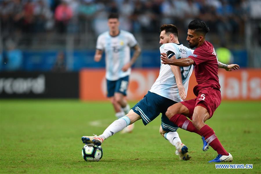 (SP)BRAZIL-PORTO ALEGRE-SOCCER-COPA AMERICA 2019-ARGENTINA VS QATAR