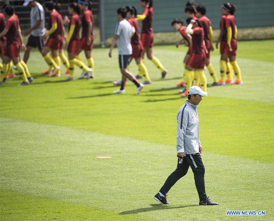 (SP)FRANCE-FABREGUES-2019 FIFA WOMEN'S WORLD CUP-ROUND OF 16-CHINA-TRAINING SESSION