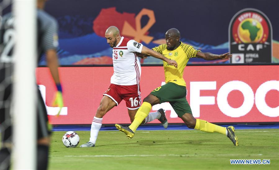 (SP)EGYPT-CAIRO-FOOTBALL-AFRICA CUP OF NATIONS-MOROCCO VS SOUTH AFRICA