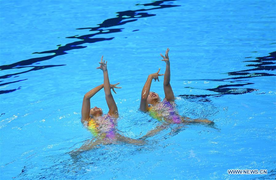 (SP)SOUTH KOREA-GWANGJU-FINA WORLD CHAMPIONSHIPS-ARTISTIC SWIMMING-WOMEN'S DUET TECHNICAL