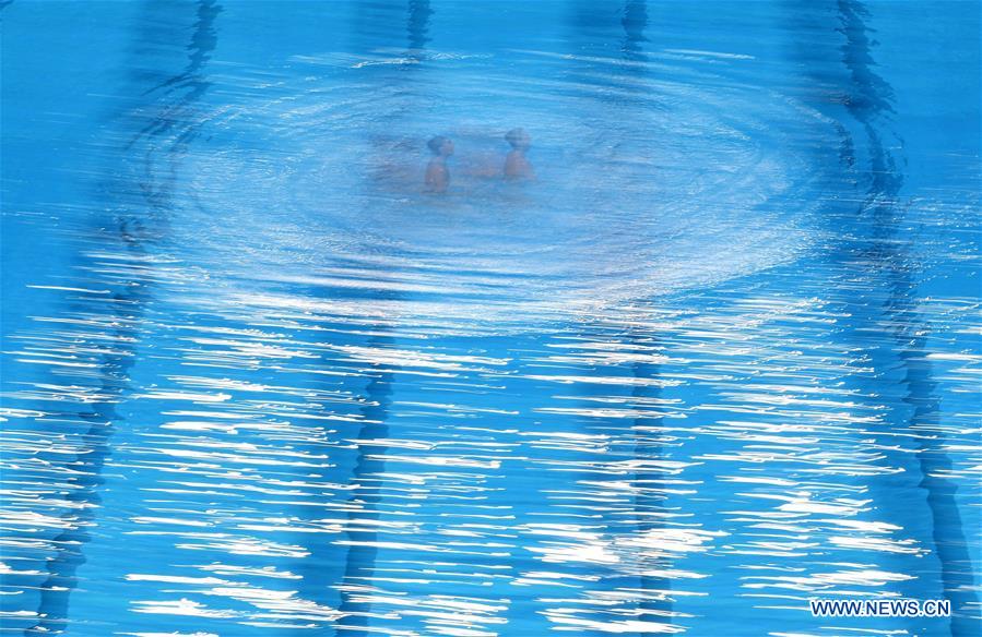 (SP)SOUTH KOREA-GWANGJU-FINA WORLD CHAMPIONSHIPS-ARTISTIC SWIMMING-WOMEN'S DUET TECHNICAL