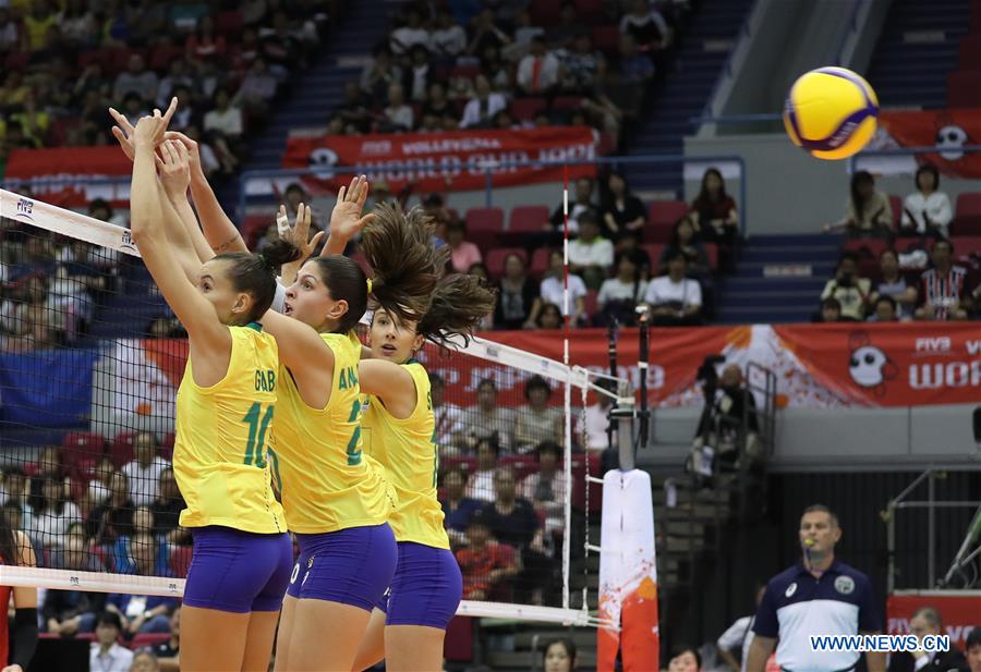 (SP)JAPAN-HAMAMATSU-VOLLEYBALL-WOMEN'S WORLD CUP-SERBIA VS BRAZIL