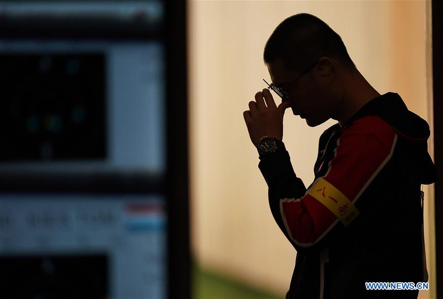 (SP)CHINA-WUHAN-7TH MILITARY WORLD GAMES-SHOOTING-MEN'S 25M MILITARY RAPID FIRE PISTOL-TEAM