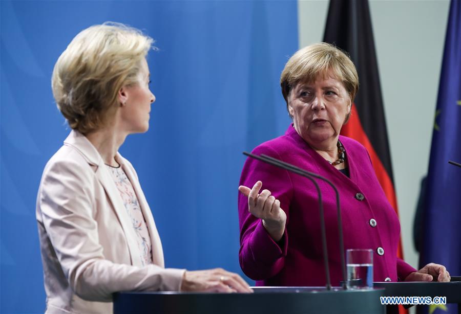 GERMANY-BERLIN-EUROPEAN COMMISSION-URSULA VON DER LEYEN-VISIT