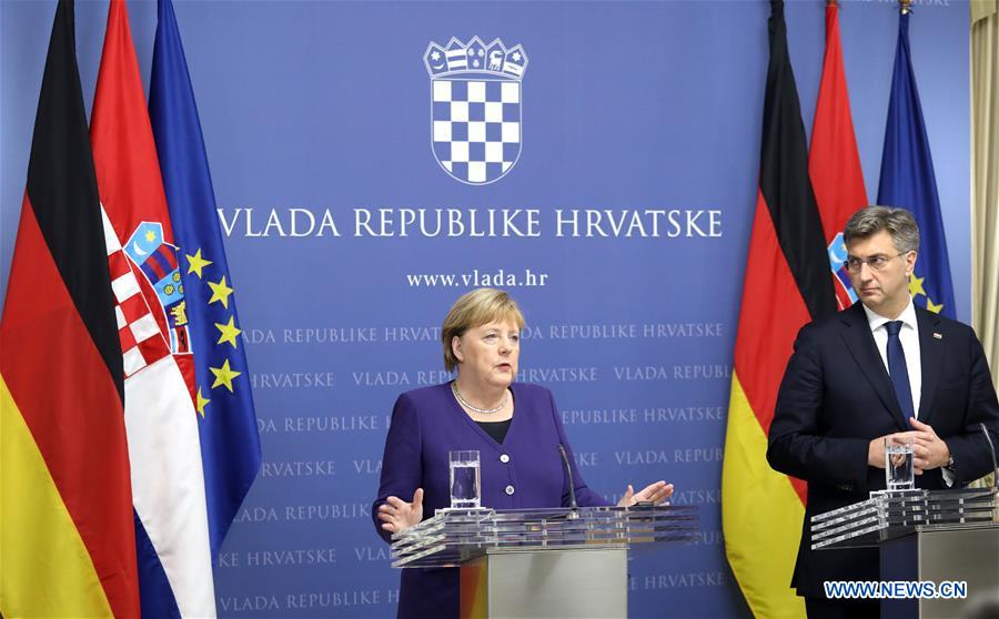 CROATIA-ZAGREB-ANGELA MERKEL-VISIT