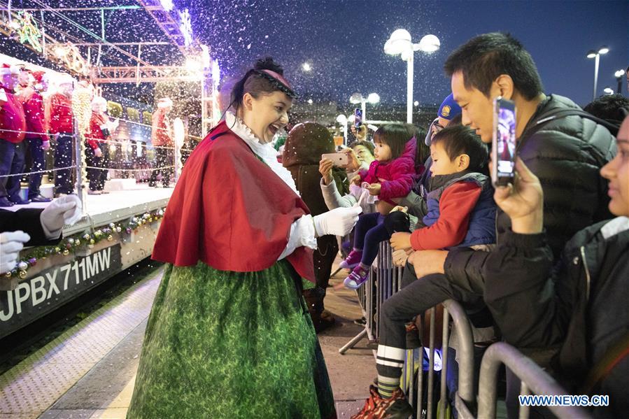 U.S.-SAN FRANCISCO-MILLBRAE-CHRISTMAS TRAIN