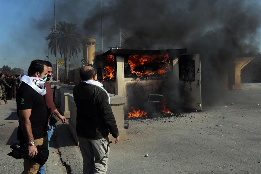 IRAQ-BAGHDAD-U.S. EMBASSY-PROTEST