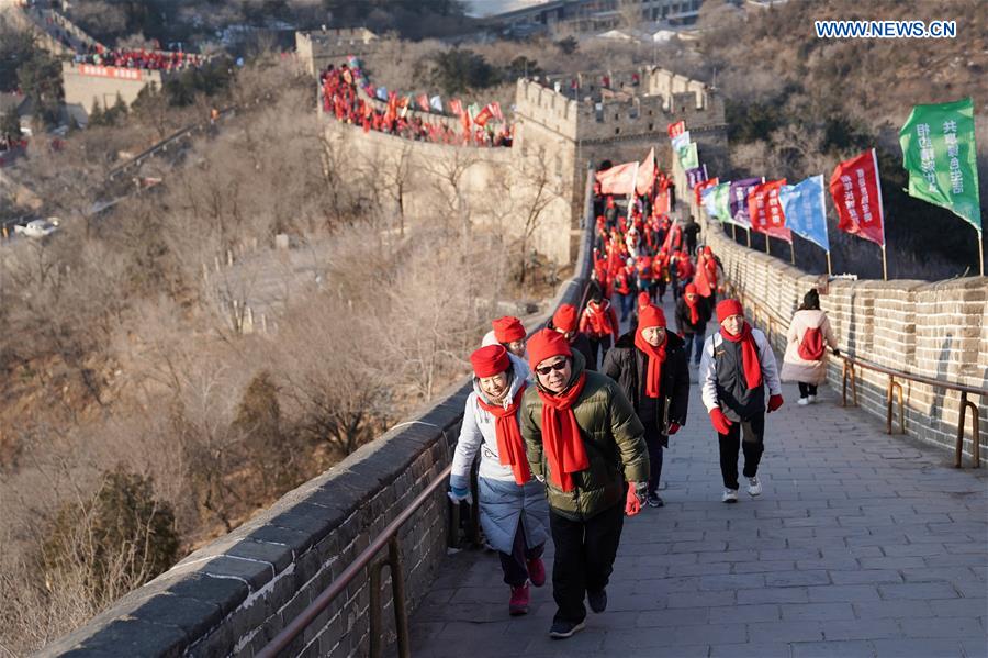 (SP)CHINA-BEIJING-NEW YEAR-GREAT WALL (CN)