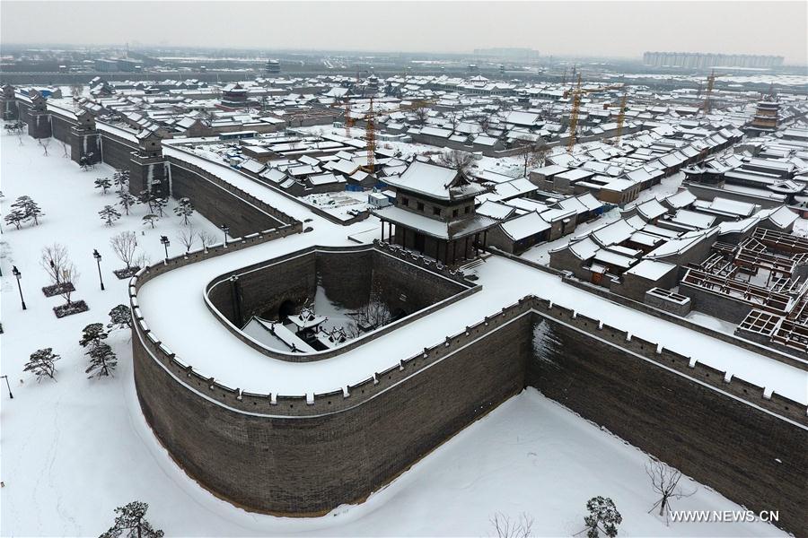 CHINA-SHANXI-TAIYUAN-ANCIENT COUNTY-SNOWFALL (CN)