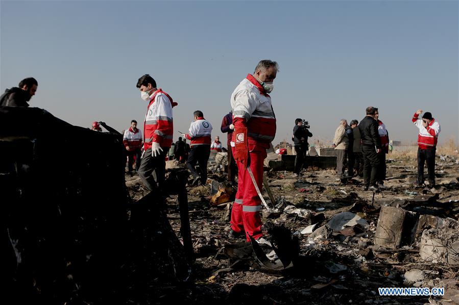 (SPOT NEWS)IRAN-TEHRAN-UKRAINIAN PASSENGER PLANE-CRASH