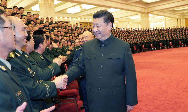 Xi meets delegates to Party congress of armed police force