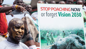 Kenyans protest against poaching of elephants and rhinos