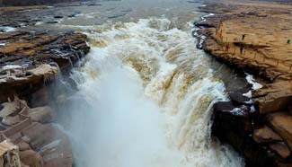 In pics: Hukou waterfall of Yellow River