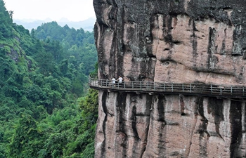 Scenery of Longhu Mountain geopark in east China's Jiangxi