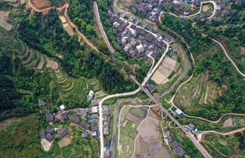 Spring scenery at Sanjiang Dong Autonomous County in China's Guangxi